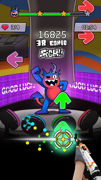 Beat Shooter Night: Rap Battle - Image screenshot of android app