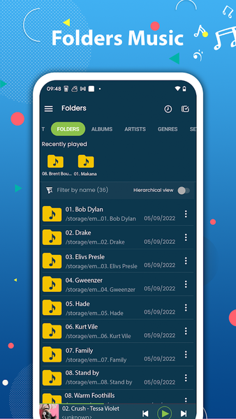 Music Player - عکس برنامه موبایلی اندروید