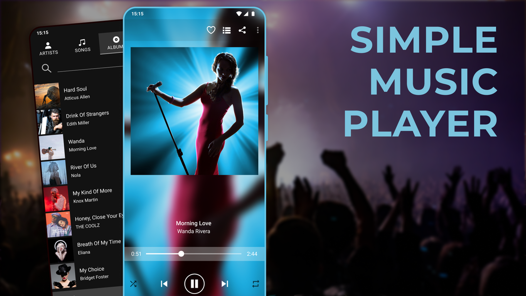 Simple Music Player - عکس برنامه موبایلی اندروید
