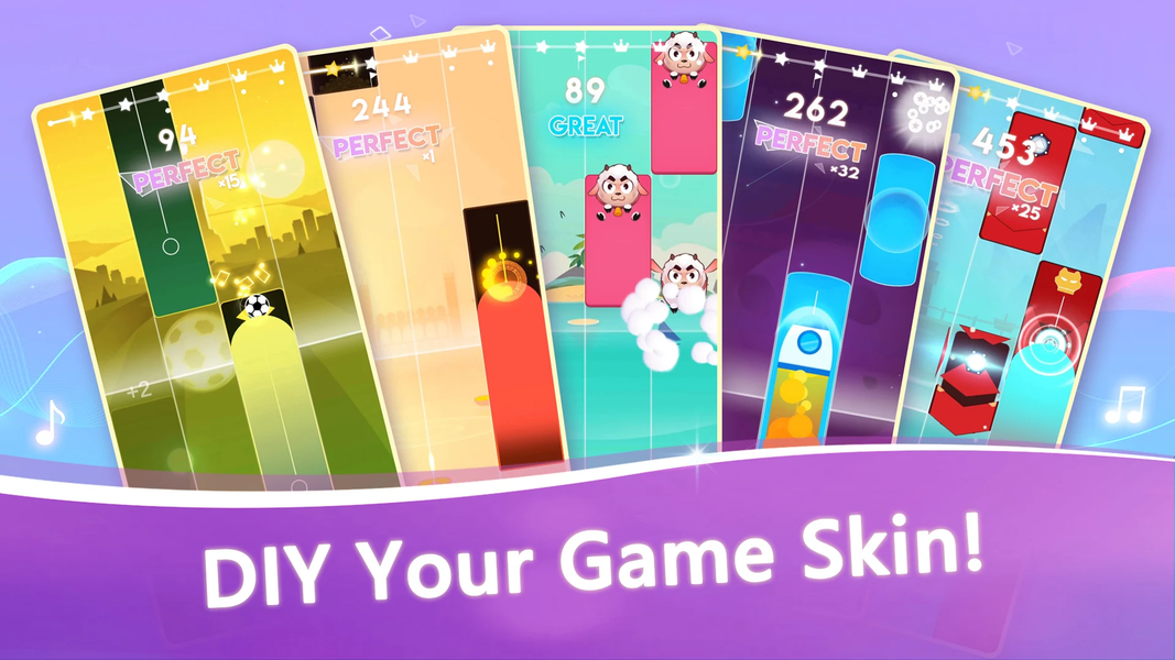 Pop Tiles - Music Piano - عکس بازی موبایلی اندروید