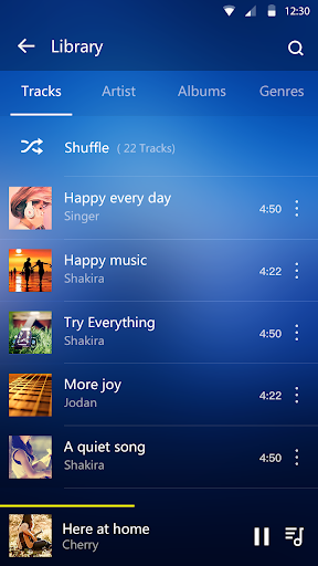 Music Player - عکس برنامه موبایلی اندروید