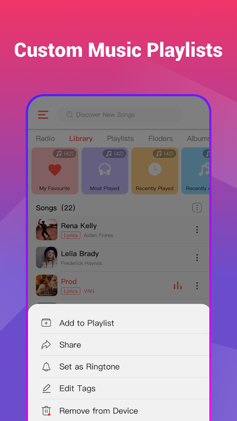 Music Player & MP3 Player - عکس برنامه موبایلی اندروید
