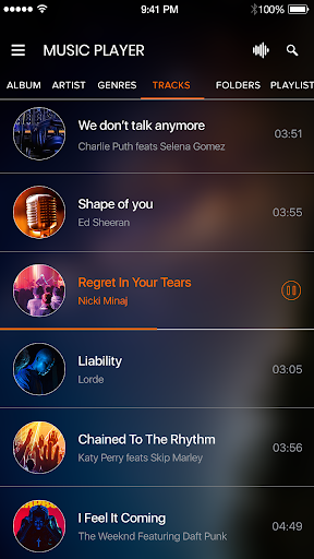 Music Player For Galaxy - عکس برنامه موبایلی اندروید