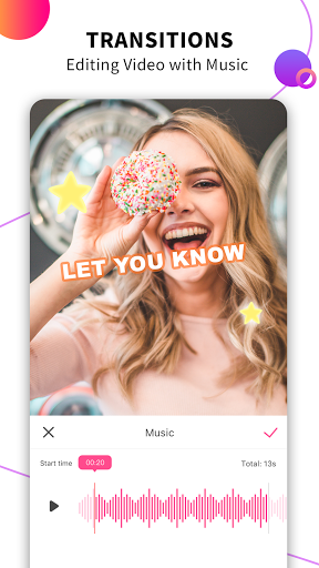 Picslide - Make video with music & photos - Image screenshot of android app
