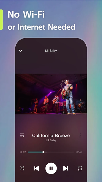 Offline Music Player- Weezer - عکس برنامه موبایلی اندروید