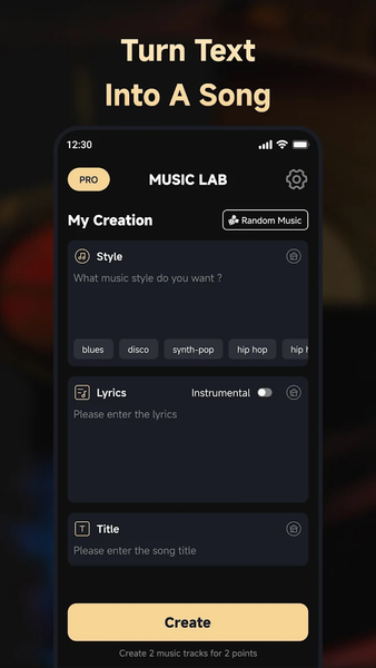 MusicLab: AI Song &Cover Maker - Image screenshot of android app