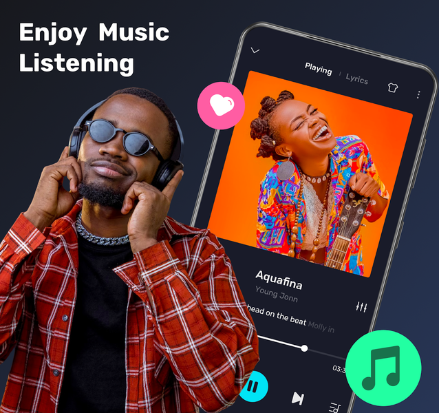 Music Player - MP3 Player App - عکس برنامه موبایلی اندروید