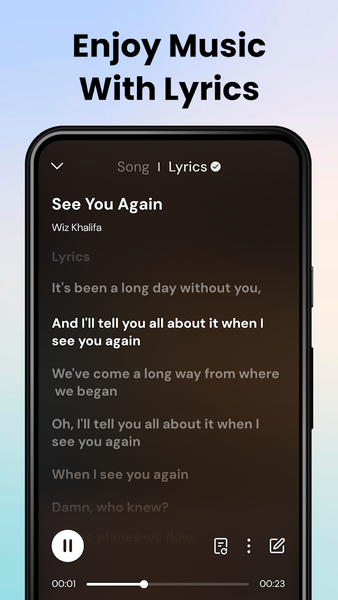 Music Player & MP۳ Player - عکس برنامه موبایلی اندروید