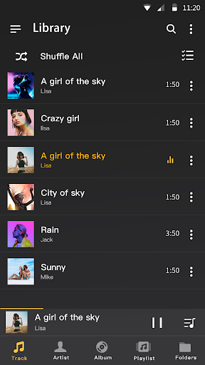 Music player - MP3 player & Audio player – پخش صدا و موسیقی - Image screenshot of android app