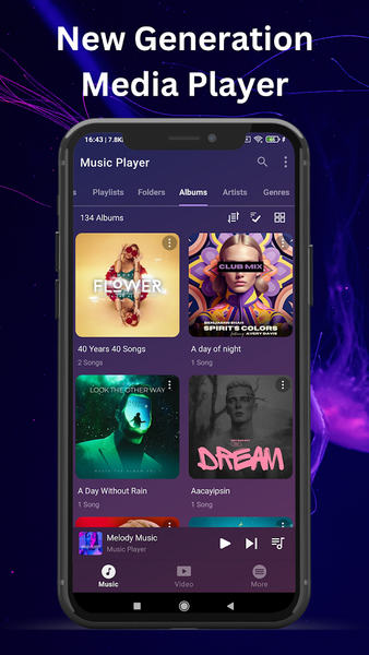 Music Player - Playing Mp3 - عکس برنامه موبایلی اندروید