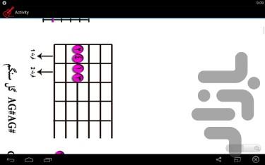 آموزش نت زنی آهنگ گل سنگم با گیتار - عکس برنامه موبایلی اندروید