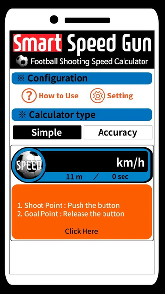 Smart Speed Gun for Football - عکس برنامه موبایلی اندروید