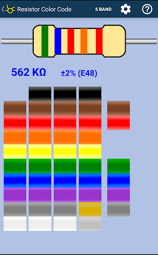 Resistor Color Code - عکس برنامه موبایلی اندروید