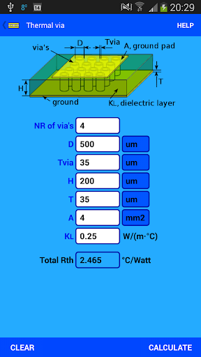 PCB Thermal Calculator - عکس برنامه موبایلی اندروید