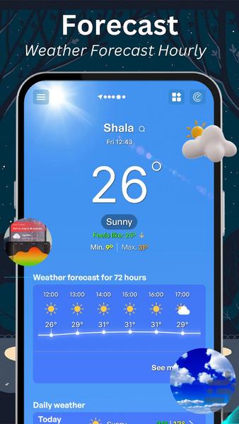 Weather Accurate ۲۰۲۳ - عکس برنامه موبایلی اندروید