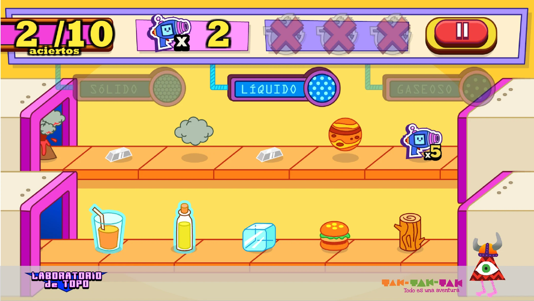 Tipo's laboratory - Gameplay image of android game