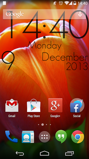 Super Clock Wallpaper Light - عکس برنامه موبایلی اندروید
