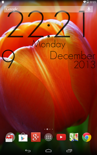 Super Clock Wallpaper Light - عکس برنامه موبایلی اندروید
