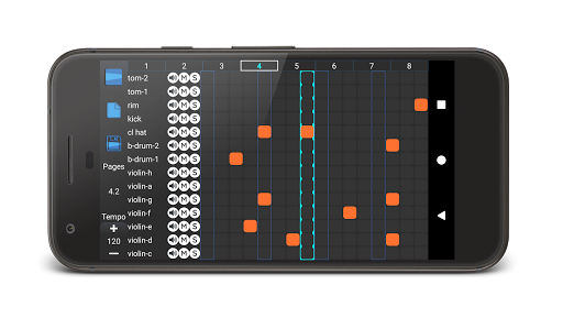 Violin and Drums: beat maker. Music maker - Image screenshot of android app