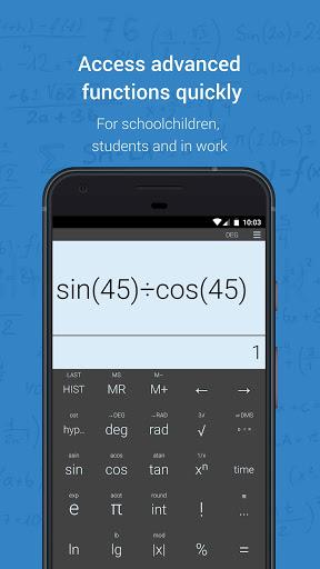 Calculator MobiCalc - Image screenshot of android app