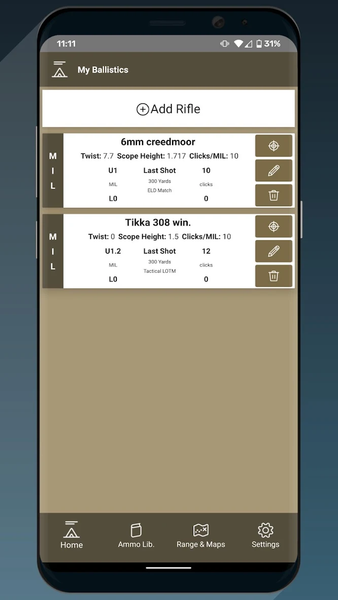 My Ballistics - Image screenshot of android app