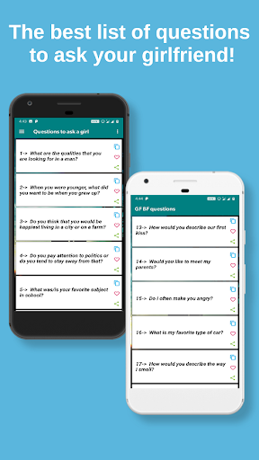 Girlfriend Boyfriend Questions - عکس برنامه موبایلی اندروید