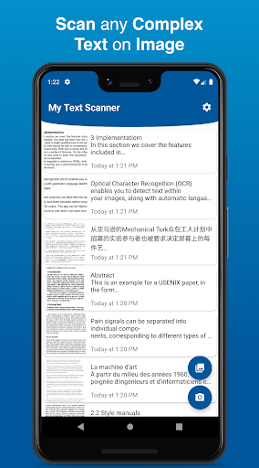 OCR Text Scanner- Extract Text - عکس برنامه موبایلی اندروید