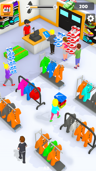 Outlet Store ۳d – Tycoon Game - عکس بازی موبایلی اندروید