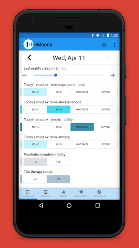 eMoods Bipolar Mood Tracker - عکس برنامه موبایلی اندروید