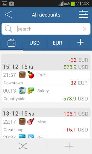 My Wallets - عکس برنامه موبایلی اندروید