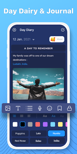 Diary: Note, Journal, Diary with Lock, Daily Diary - Image screenshot of android app