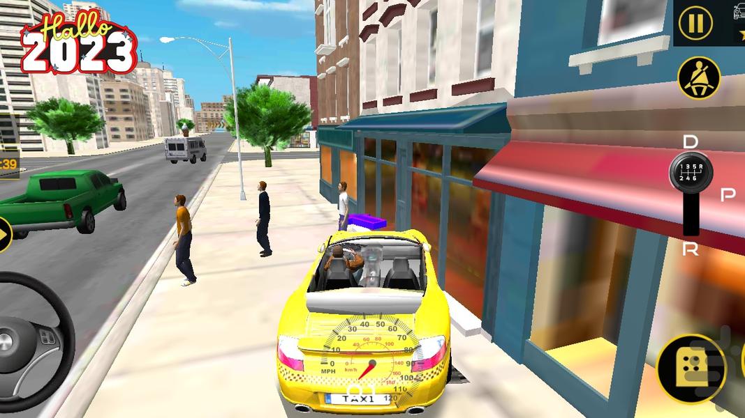 Taxi Sim Games - Gameplay image of android game