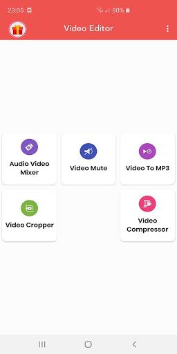 Mix Audio with Video / Crop , Compress Video - عکس برنامه موبایلی اندروید