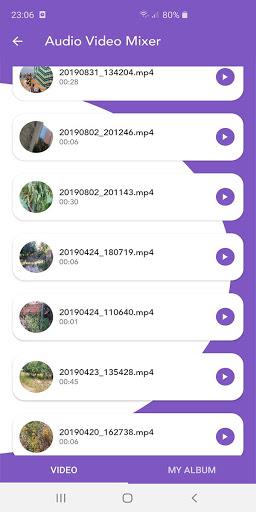 Mix Audio with Video / Crop , Compress Video - Image screenshot of android app