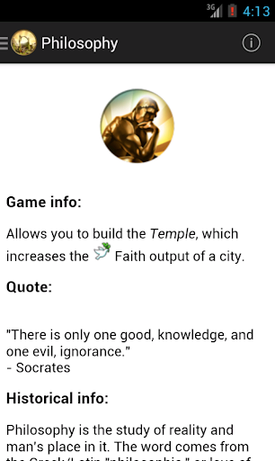 Civilopedia V - عکس بازی موبایلی اندروید