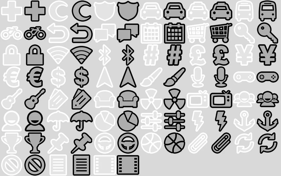 BL Essentials BW Icon Pack - Image screenshot of android app