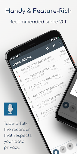 Tape-a-Talk Voice Recorder - Image screenshot of android app
