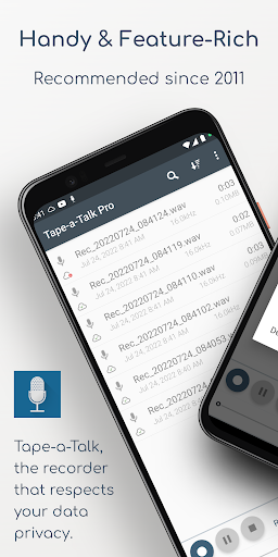 Tape-a-Talk Voice Recorder - عکس برنامه موبایلی اندروید