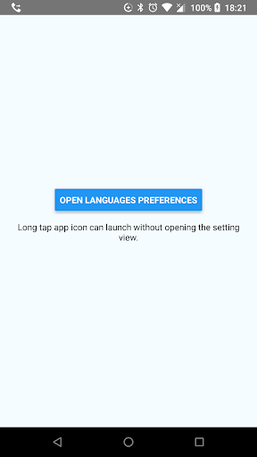 Quick Language Setting - Image screenshot of android app