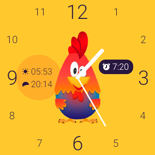 Rooster alarm clock - عکس برنامه موبایلی اندروید