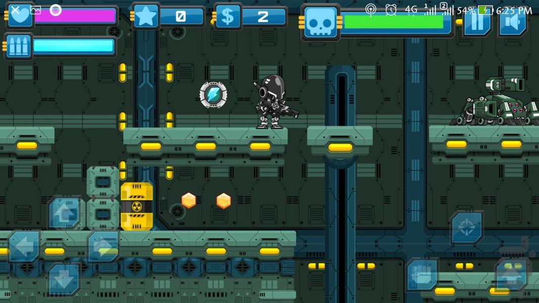 Warrior robot - Gameplay image of android game
