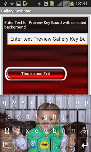 Gallery Keyboard - عکس برنامه موبایلی اندروید