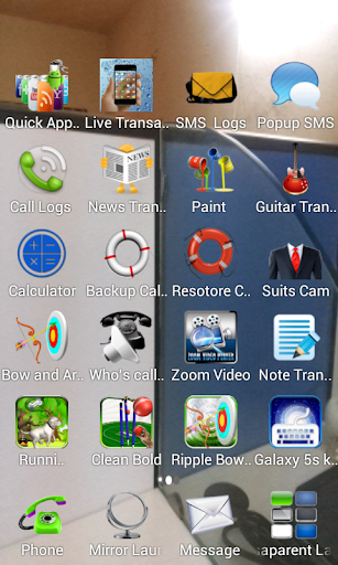 Transparent Screen Launcher - عکس برنامه موبایلی اندروید