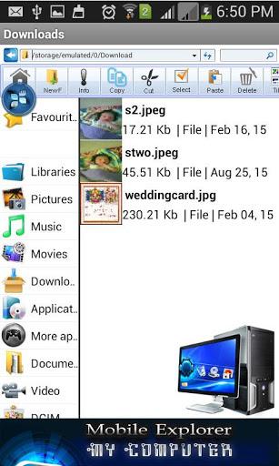 My Computer Mobile Explorer - عکس برنامه موبایلی اندروید