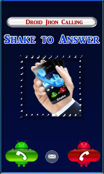 Shake to Answer a Call - Image screenshot of android app