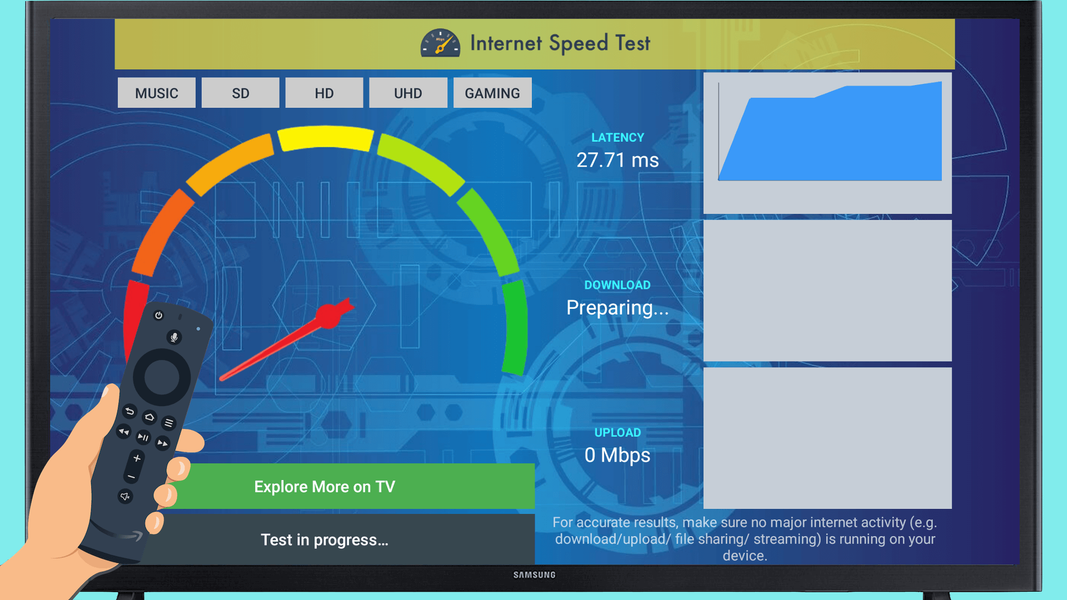 Network Speed Test - TV, Phone - عکس برنامه موبایلی اندروید
