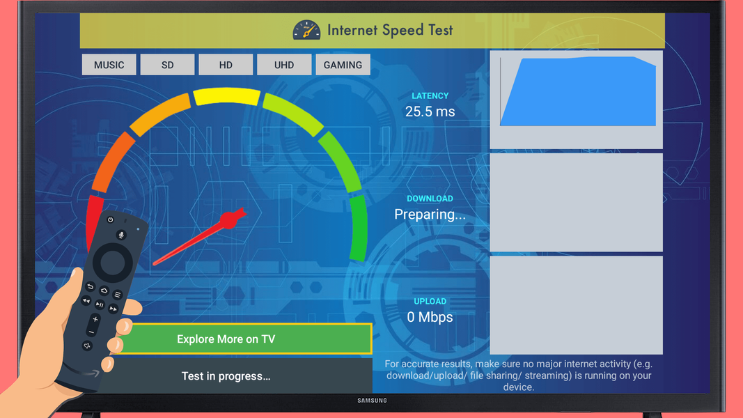 Network Speed Test - TV, Phone - عکس برنامه موبایلی اندروید