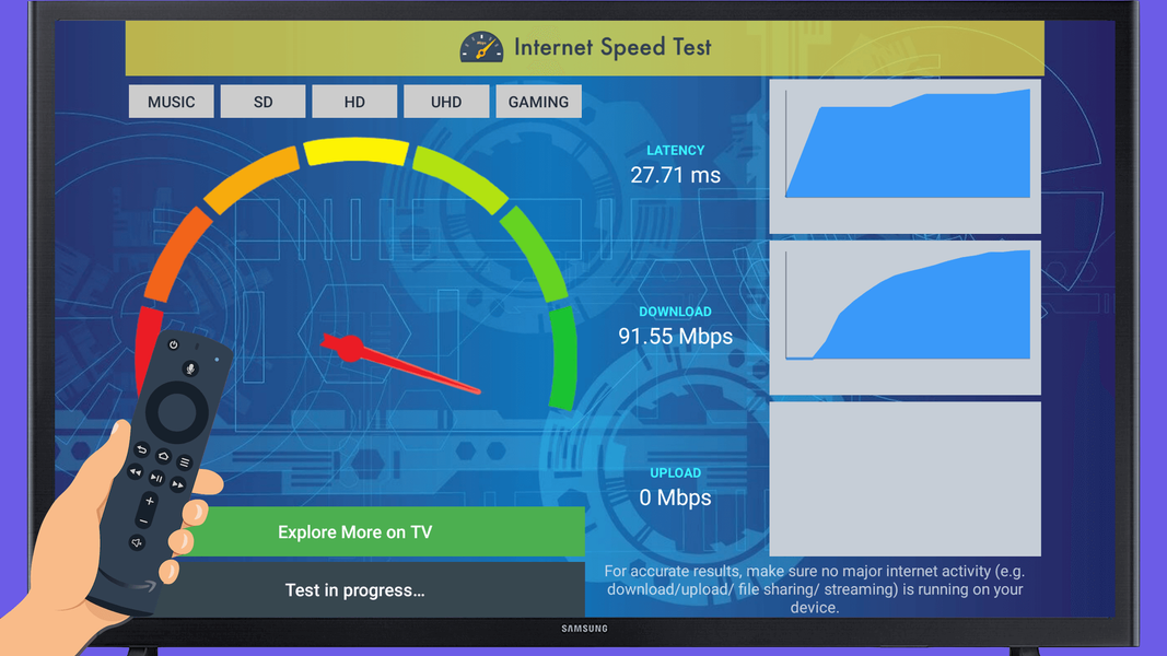 Network Speed Test - TV, Phone - عکس برنامه موبایلی اندروید