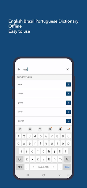 English Brazilian Dictionary - Image screenshot of android app