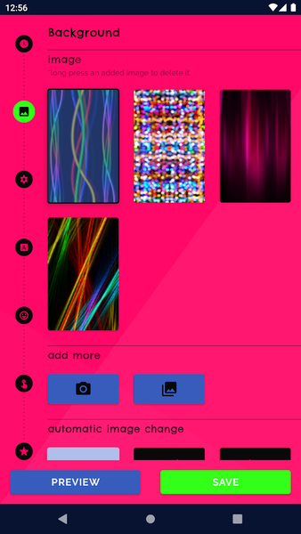 3D Neon Clock Live Wallpaper - Image screenshot of android app